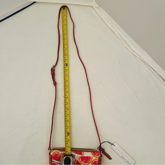 Dooney and Bourke multicolor grapefruit print canvas crossbody bag - Picture 13 of 13